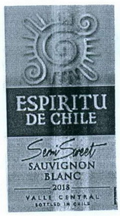 Rượu vang Espiritu De Chile Semi Sweet Sauvignon Blanc